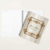 Party Gold Rechthoek Dimond Flowers Shiny Planner (Display)