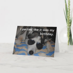 Party Hard Verjaardag Kaart