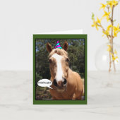 Party Horse Kaart - "Bess" (Gele Bloem)