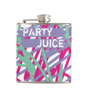 Party Juice 80's kleuren medaleffartsy Heupfles