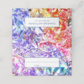 Party Kleur Diamond Crystal Edelsteen bruiloft (Buitenkant ongevouwen)