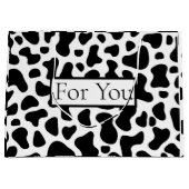 Party Koe Print Groot Cadeauzakje (Voorkant)