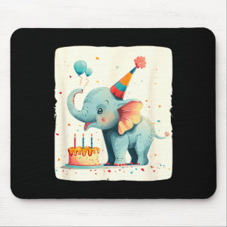 Party Large With This Happy Birthday Elephant Grap Muismat