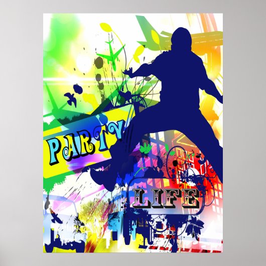 Party Life Poster (Voorkant)
