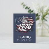 "Party Like It's 1776" Invitation patriotique (Debout devant)