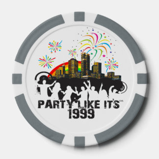 Party Like It's 1999® - Pookchips - Design 15 Poker Chips