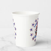 Party Like zijn 1776 American Eagle en 1776 Vlag Papieren Bekers (Rechts)