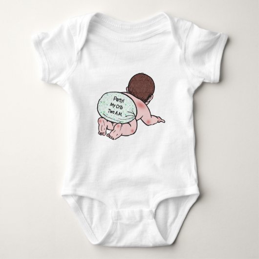 Party Mijn Wieg Baby Romper (Voorkant)