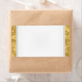 Party Naam Tag Label goud Wit (Insitu)