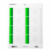 Party Name Tag Label Groen (Full Sheet)