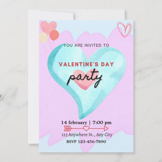 PARTY OF LOVE AND FRIENDSHIP  KAART (Voorkant)