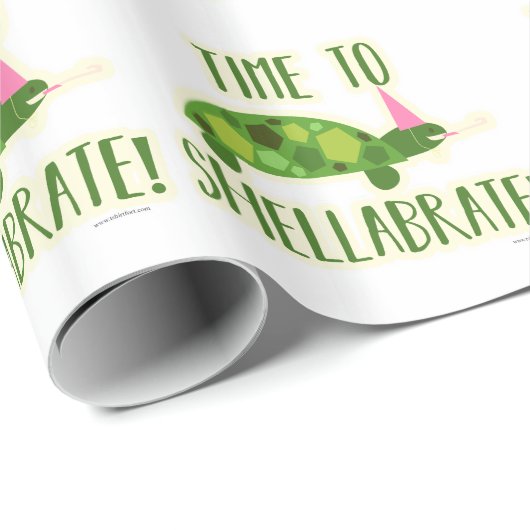 Party On Time to Shellabrate Cadeaupapier (Rol Hoek)