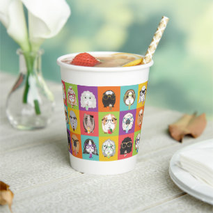 Party Paper Cups Gelukkige Cavia's Papieren Bekers