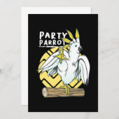 Party Parrot Bird Kaart (Voorkant / Achterkant)