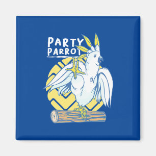 Party Parrot Bird Magneet