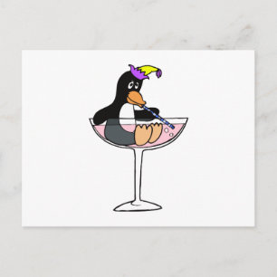 Party Penguin Briefkaart