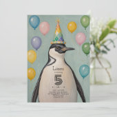 Party Penguin Kaart (Staand voorkant)