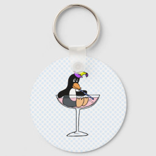Party Penguin Sleutelhanger