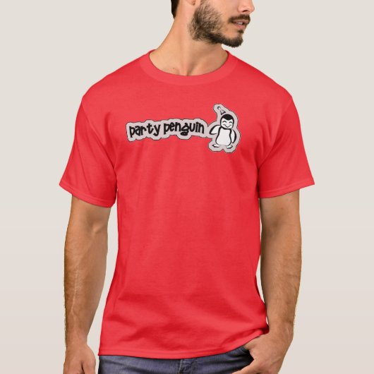 Party Penguin T-shirt (Voorkant)