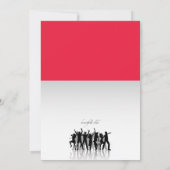 Party People Silhouettes Uitnodiging (Achterkant)