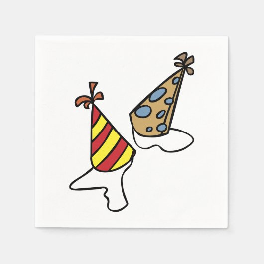 Party Petten Papieren servetten (Voorkant)