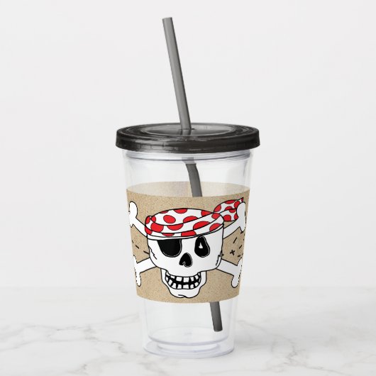 Party Pirates Acryl Drinkbeker (Links)