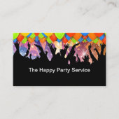 Party Planning en Entertainment Service Visitekaartje (Voorkant)