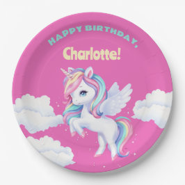 Party Plates to a magical birthday party. Papieren Bordje