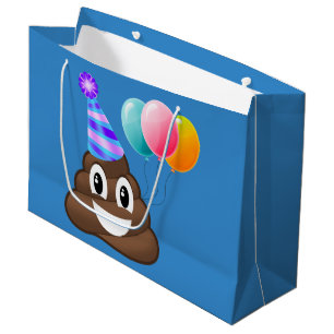 Party Pooper Birthday Emoji Gift Bag Large Cadeautasje