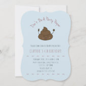 Party Pooper Birthday Invitations Kaart (Voorkant)