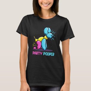 Party Pooper Kidcore ballon Dog Birthday ballon T-shirt