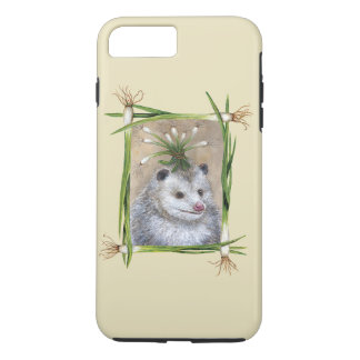 Party Possum in scallion border iPhone 8 Plus / 7 Plus Hoesje