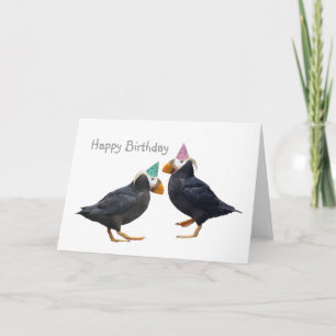 Party Puffins Verjaardag Kaart