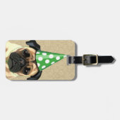 Party Pug Bagagelabel (Voorkant horizontaal)