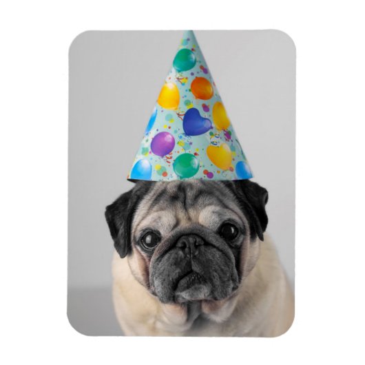 Party Pug Magneet (Verticaal)