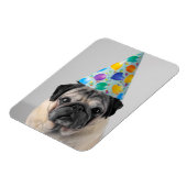 Party Pug Magneet (Linkerzijde)
