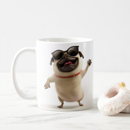 Party Pug Mok (Met donut)