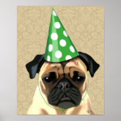 Party Pug Poster (Voorkant)