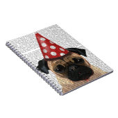 Party Pugs Pair Notitieboek (Rechterzijde)