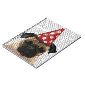 Party Pugs Pair Notitieboek (Linkerzijde)
