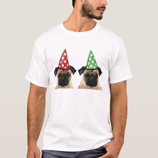 Party Pugs Pair T-shirt (Voorkant)