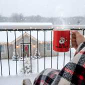 Party Ready Santa Claus Modern Funny Invitation Koffiemok