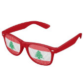Party Shades Zonnebril - Libanon vlag (Gekanteld)