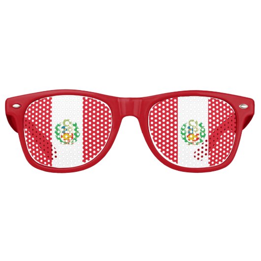 Party Shades Zonnebril - Peru vlag (Voorkant)