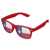 Party Shades Zonnebril - Texas vlag (Gekanteld)