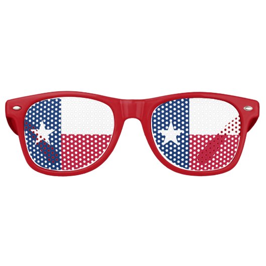 Party Shades Zonnebril - Texas vlag (Voorkant)