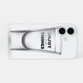 Party Shot Glass met tekst iPhone 16 Hoesje (Achterkant horizontaal)