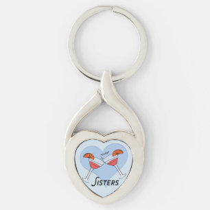 Party Sister Love Sleutelhanger