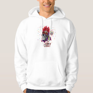 Party Skull and Black Raven Hoodie