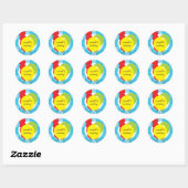 PARTY STICKERS:: ballonnen 3 Ronde Sticker (Vel)